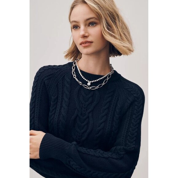 NWT Size 2X- Anthro The Delphine Cotton Sweater Twofer Mini Dress (NWT US$ 158) - Picture 2 of 16